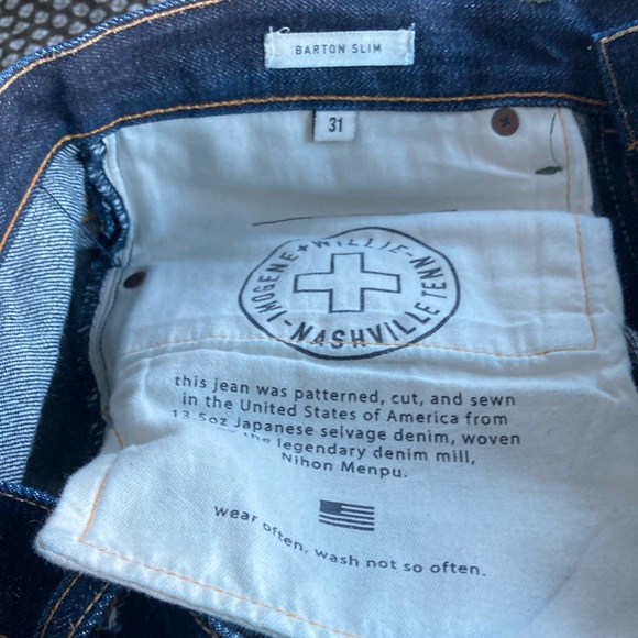 Imogene + Willie Selvedge Barton Slim - Nihon Menpu Japanese Denim - Picture 8 of 11